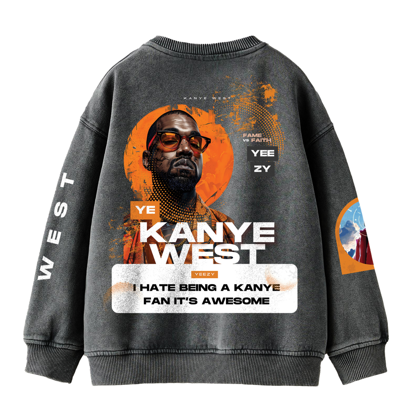 Kanye West Stoned Washed Sweatshirt