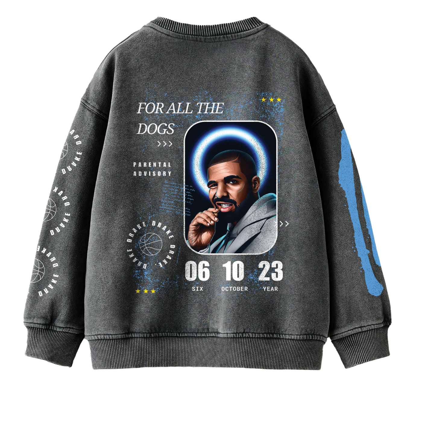 Drake Stone Washed Oversize Sweatshirt
