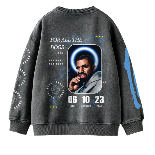 Drake Stone Washed Oversize Sweatshirt