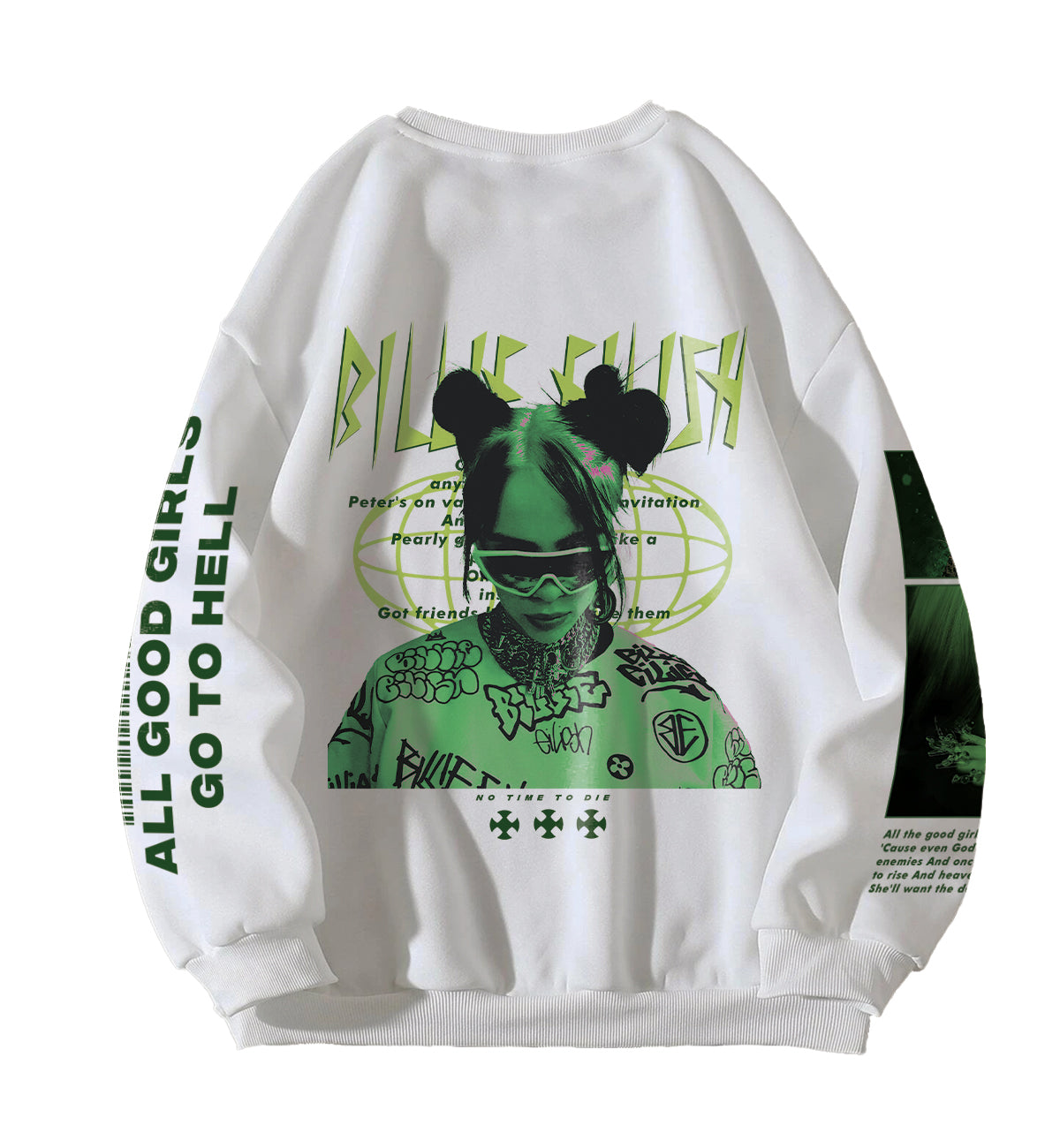 Billie Eilish Designed Oversized Sweatshirt