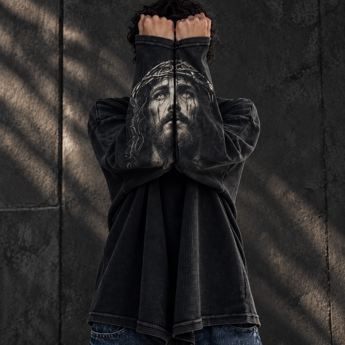 CROWN OF THORNS WAFFLE TEE