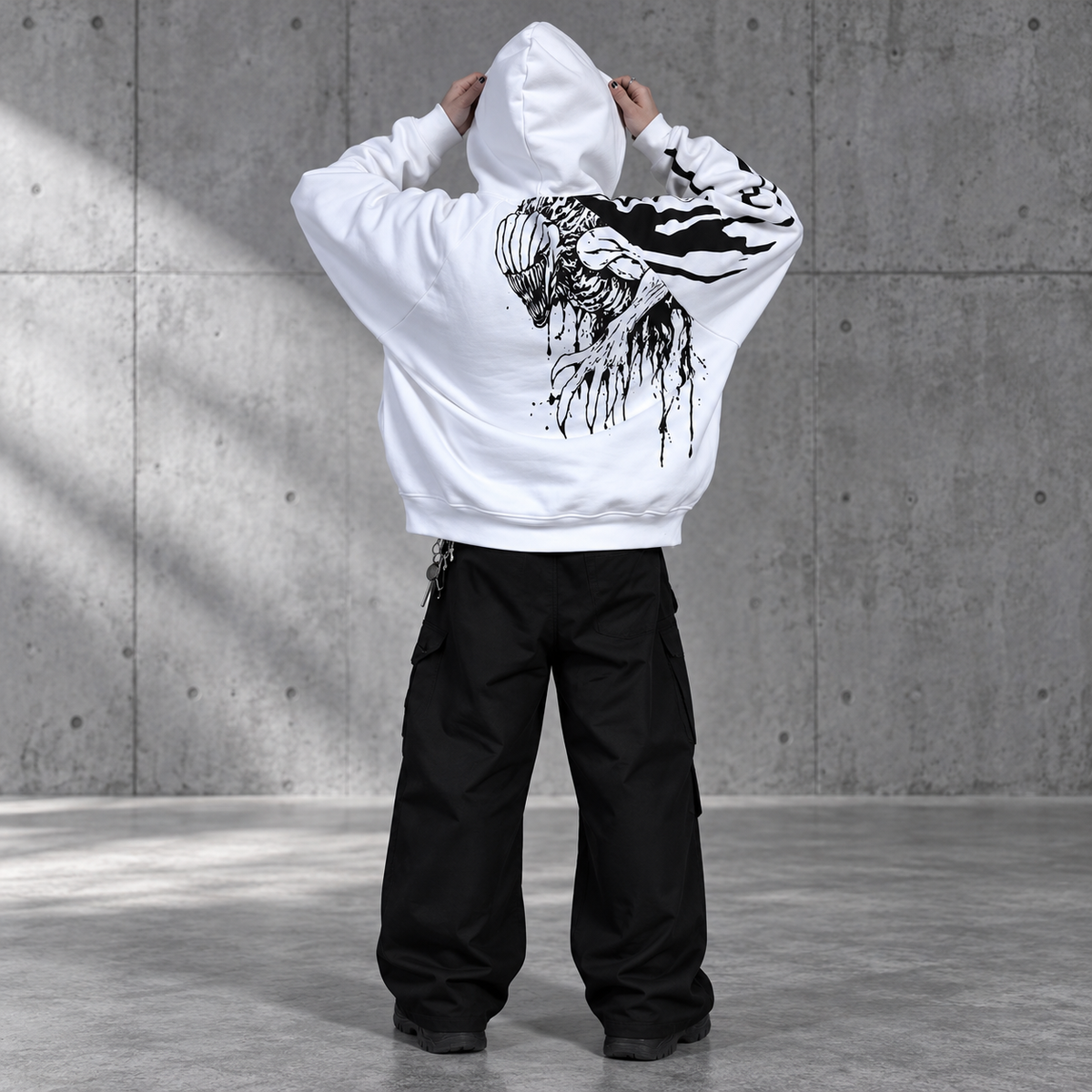 Cursed Child White Oversized Hoodie