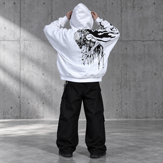 Cursed Child White Oversized Hoodie