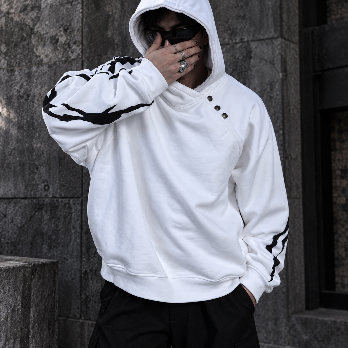 Cursed Child White Oversized Hoodie